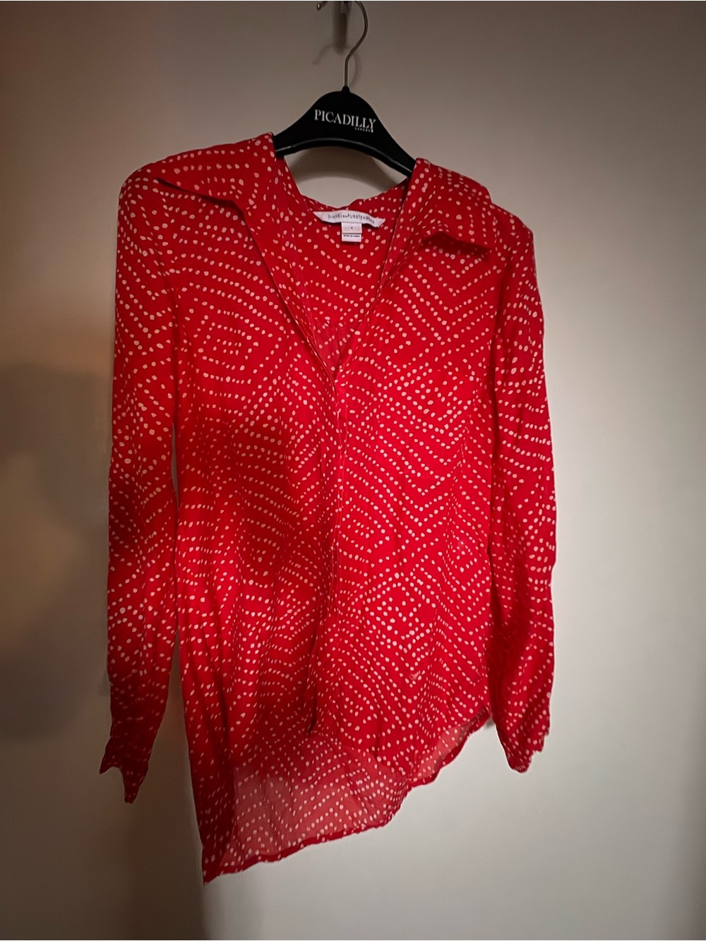 DVF coton and silk  blouse size 4